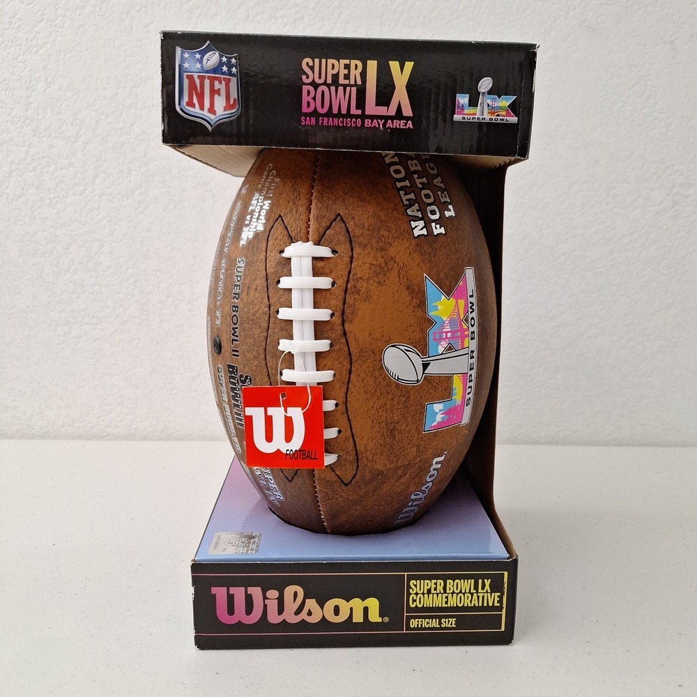 NEW Wilson NFL‎ Super Bowl LX  Commemorative Football San Francisco Official